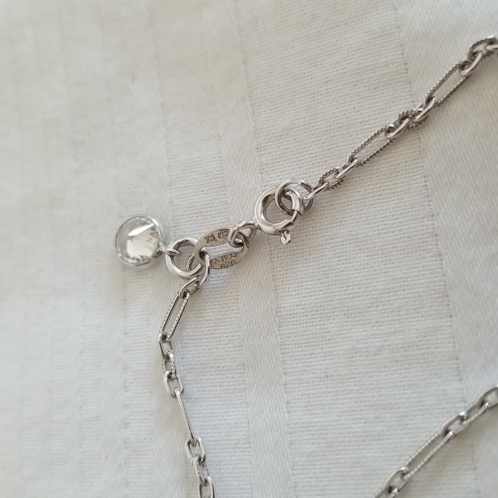 Sterling Silver Diamond Cross Necklace - Picture 5 of 6